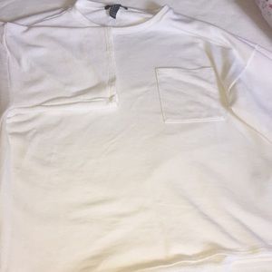 White oversized shirt